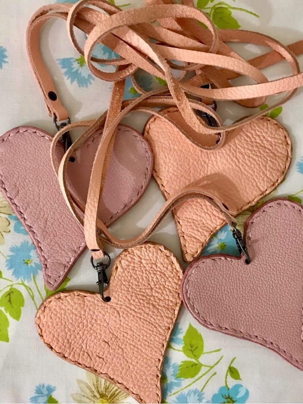 Reserved!🚨@jessdoub Handmade Genuine Heart Leather Bag Accessories